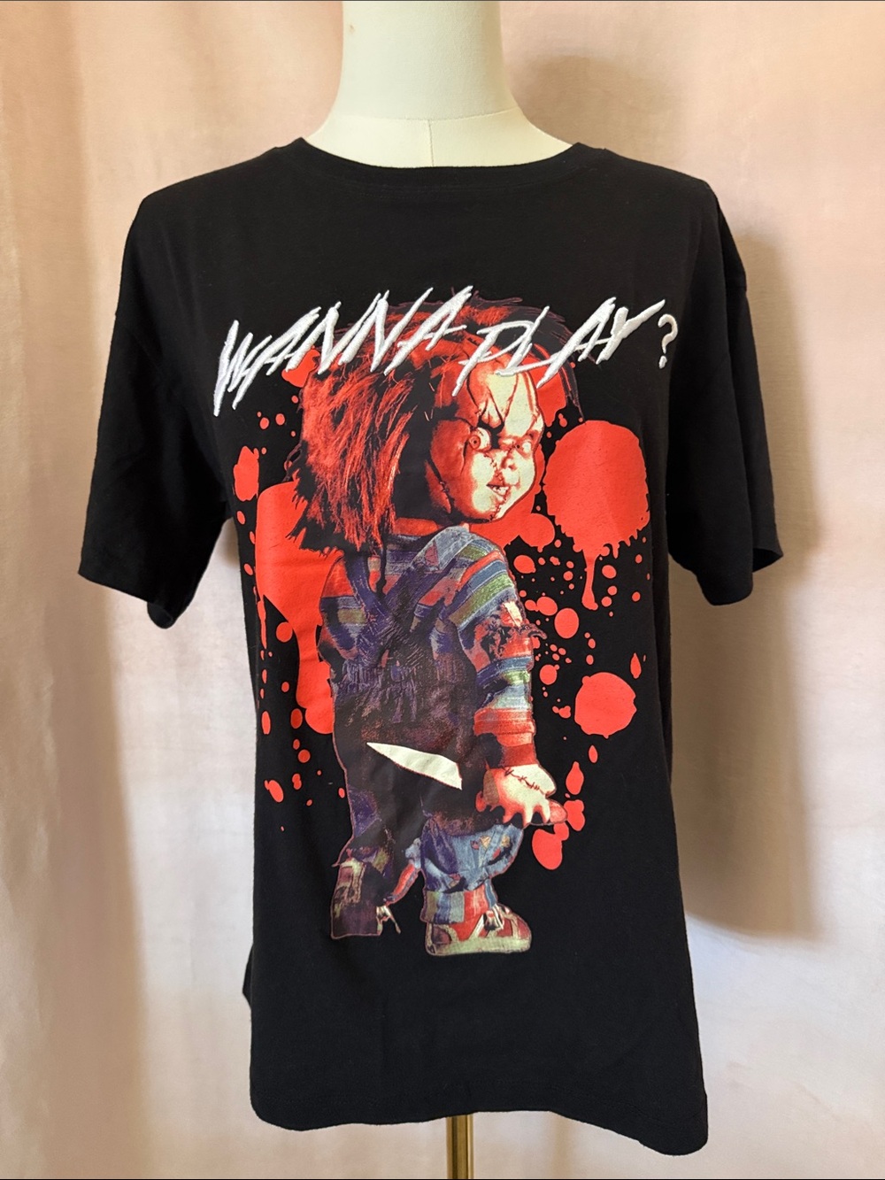 Wanna Play? Chucky Graphic Tee - women’s medium
